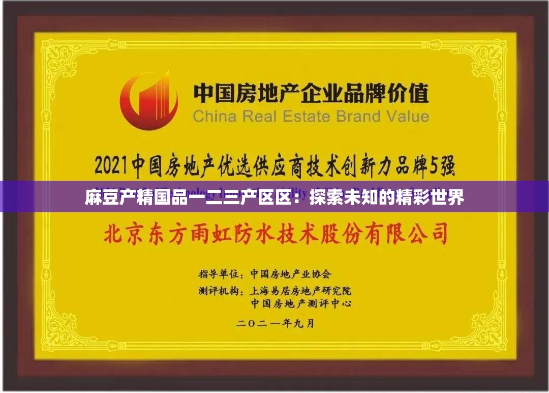 麻豆产精国品一二三产区区：探索未知的精彩世界